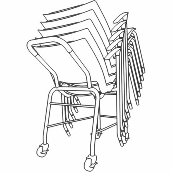 9To5 Seating Dolly, f/All 9 to 5 Stack Chairs, 18-1/2inx36-1/2inx30-1/2in, BK NTFDL5